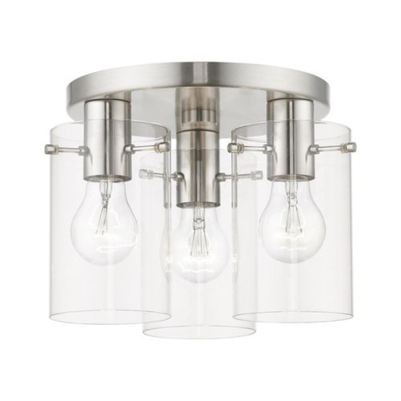 Livex Lighting Munich 3-Light Flush Mount Ceiling Light