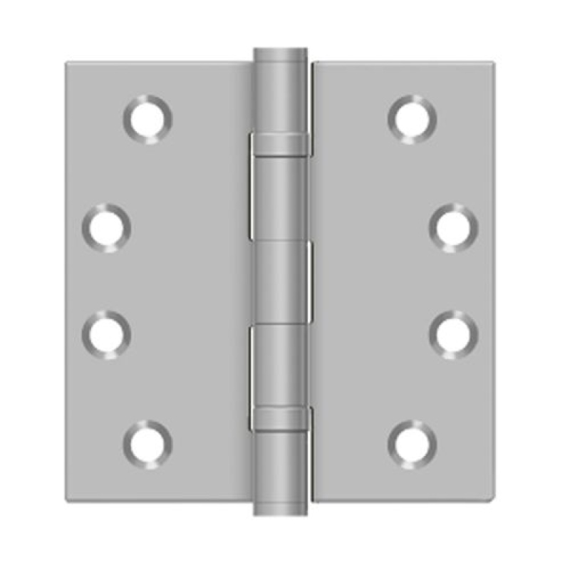Deltana 4 Inch Square Stainless Steel Ball Bearing Residential Hinge