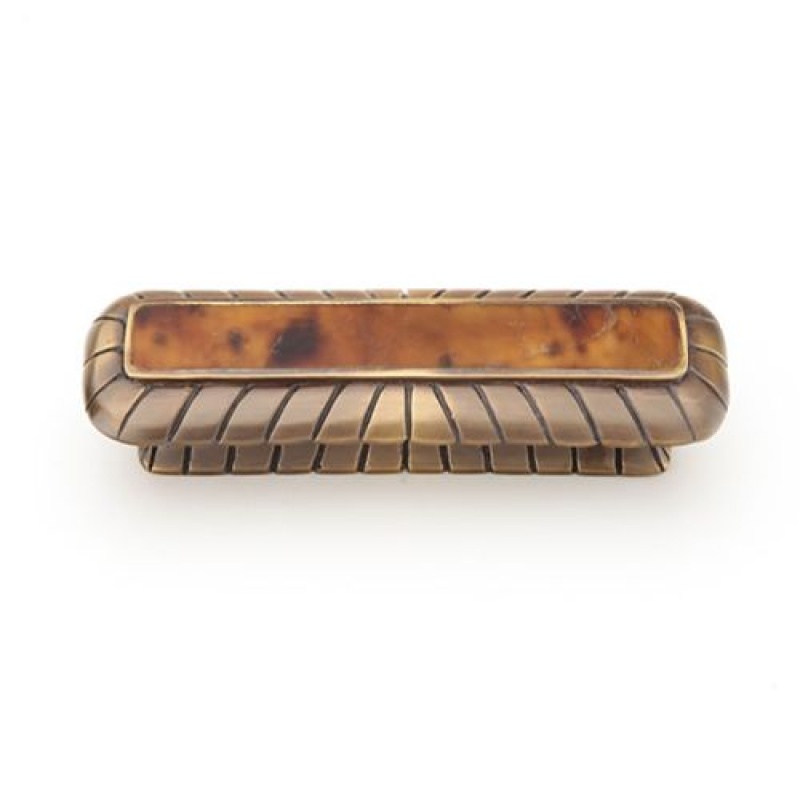 Schaub Tiger Penshell Scalloped Cabinet Pull