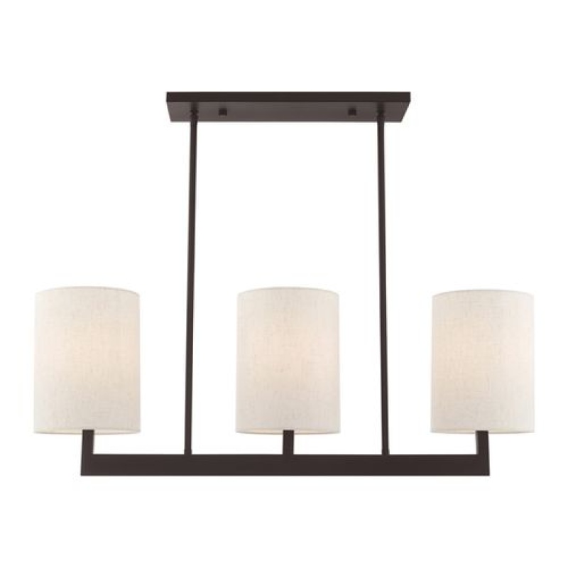 Livex Lighting Hayworth 3-Light Small Linear Chandelier