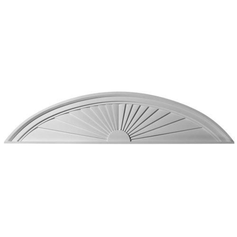 Restorers Architectural Elliptical Sunburst Urethane Pediment