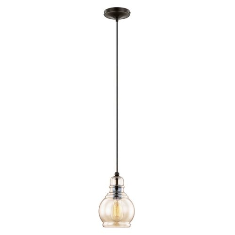 Livex Lighting 40618 Hand Blown Art Glass Mini Pendant - Champagne
