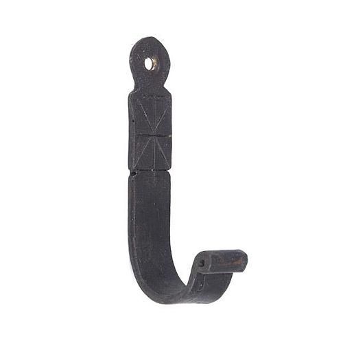 Restorers 4 Inch Rustic Iron Single Decorative Hat Coat Hook