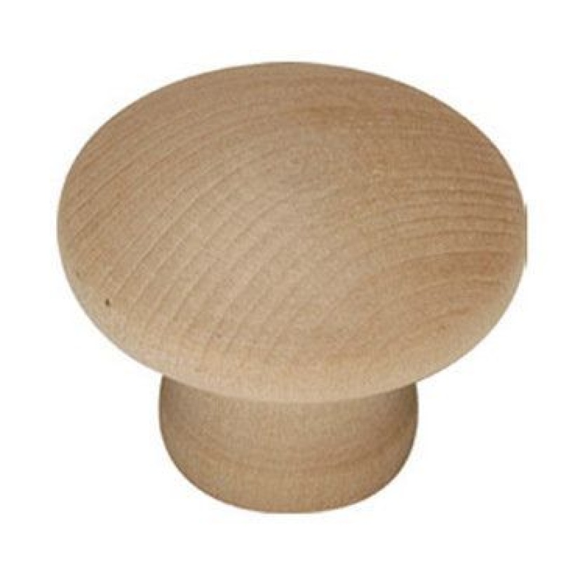 Hickory Hardware Natural Woodcraft Mushroom Knob - Pair