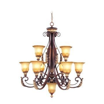 Livex Lighting Villa Verona 33 1/4 Inch Chandelier