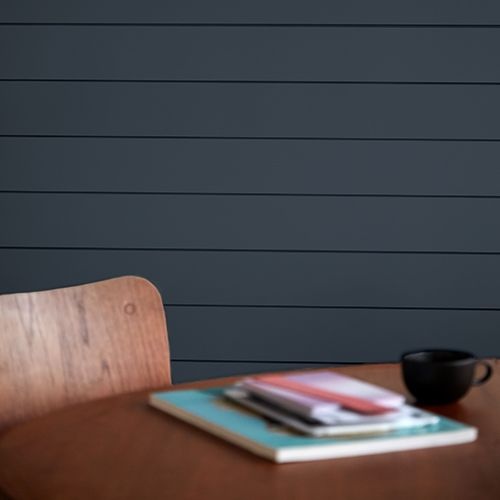 Timeline Shiplap Smooth Midnight Navy Wood Wall Paneling