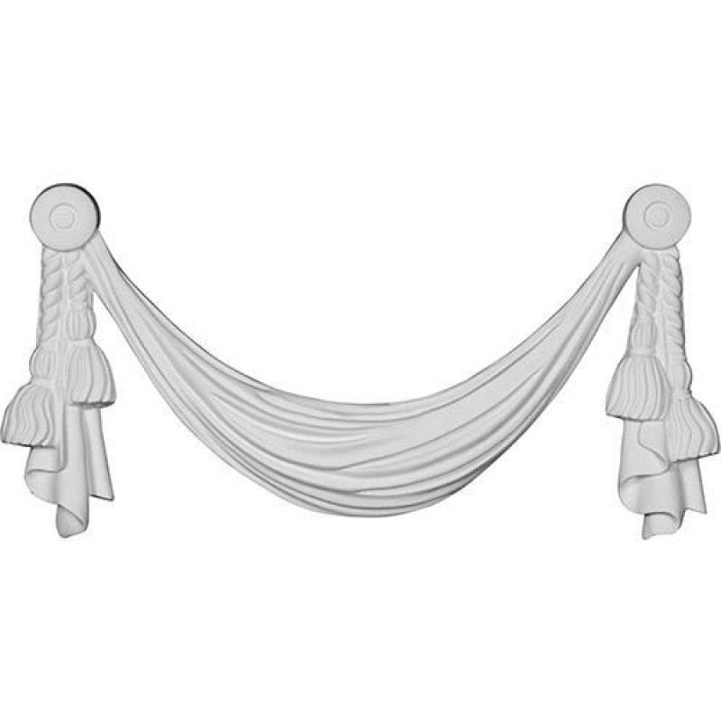 Restorers Architectural Classic Tassle Swag Urethane Onlay Applique