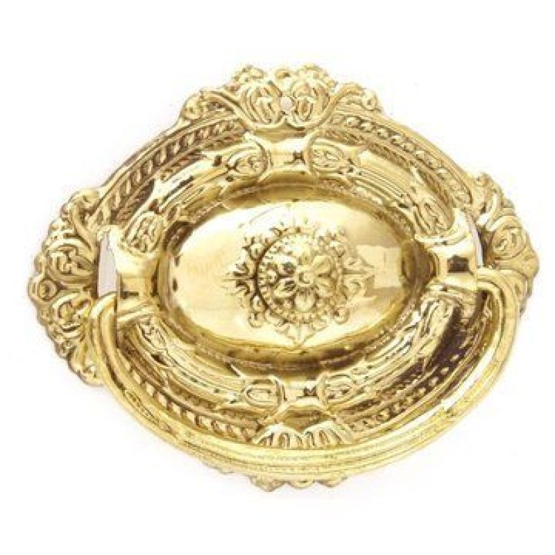Restorers Classic Brass Victorian Oval Bail Pull