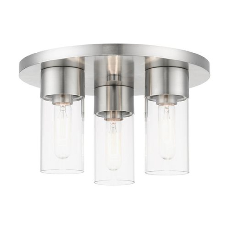 Livex Lighting Carson 3-Light Flush Mount Ceiling Light