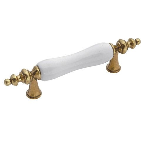 Hickory Hardware Tranquility Pull With Concave White Insert