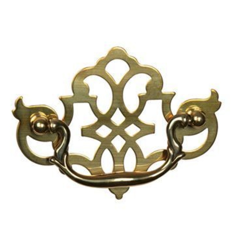 Restorers Chippendale Bail Pull With Open Backplate