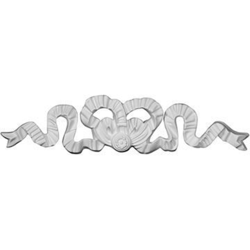 Restorers Architectural Bow & Ribbon Urethane Onlay Applique
