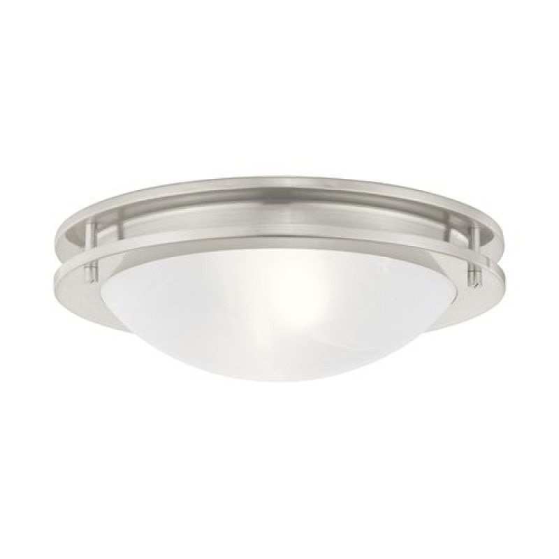Livex Lighting Ariel 2-Light Medium Flush Mount Ceiling Light