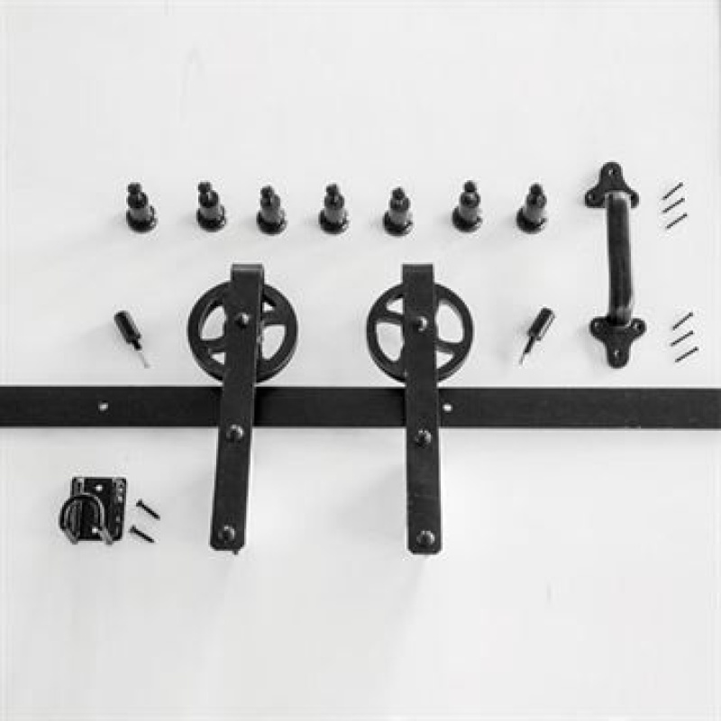 Harvard Products Heavy Duty Strap Rolling Door Hardware Kit - 8 Foot