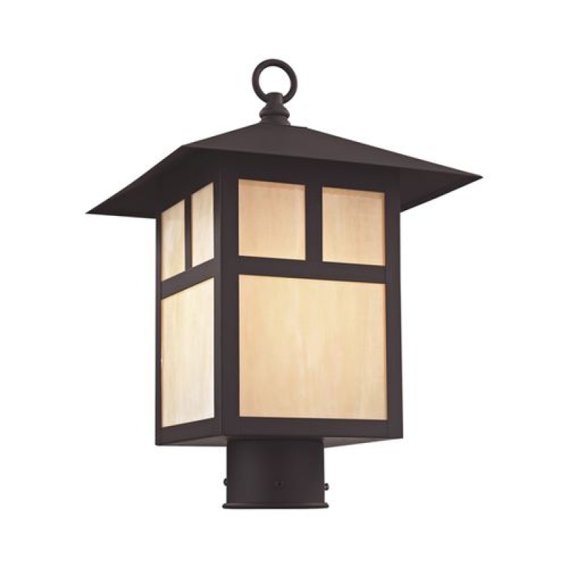 Livex Lighting Montclair Mission 1-Light Medium Outdoor Post Top Lantern