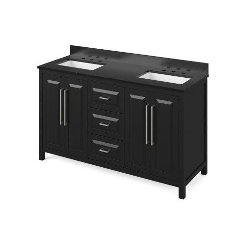 Jeffrey Alexander Black Cade Double Vanity