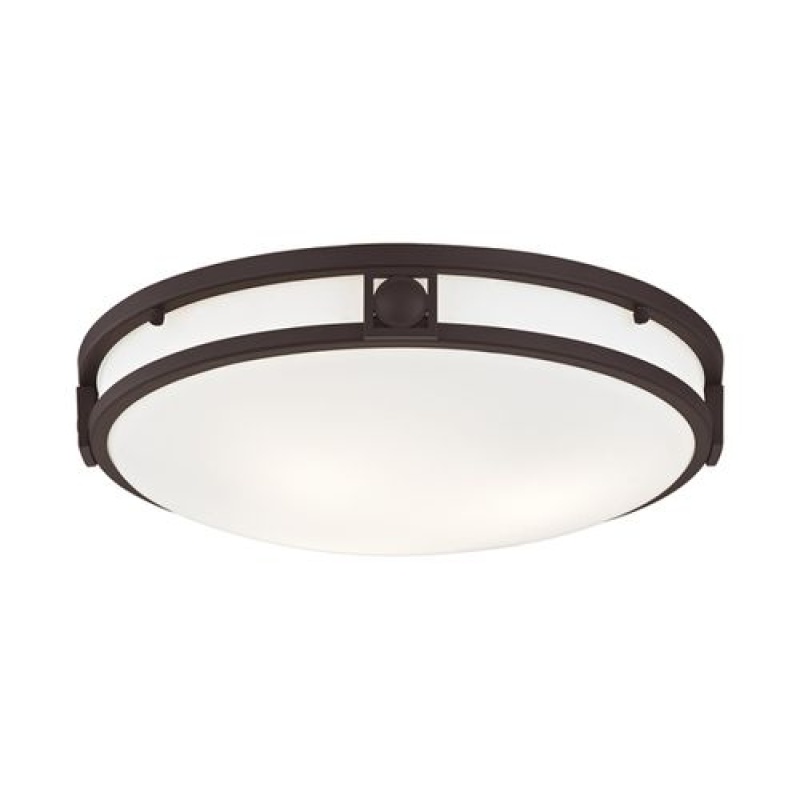 Livex Lighting Titania 3-Light Flush Mount Ceiling Light