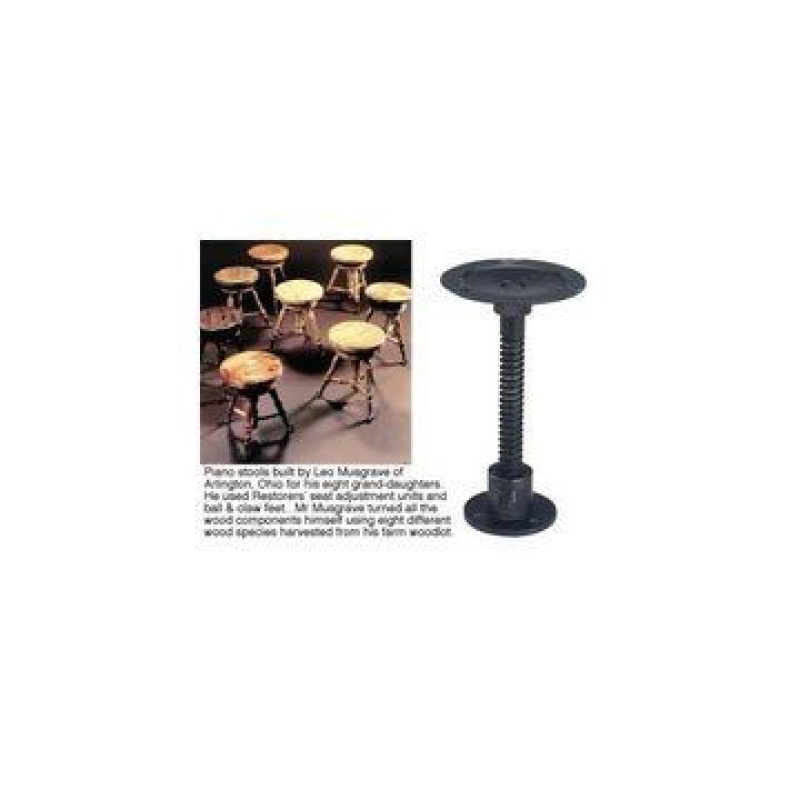 Restorers Steel Piano Stool Seat Adjustment Unit