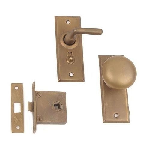 Restorers Knob To Lever Screen Door Lock Set
