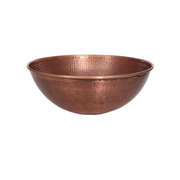 Barclay Goulane Hammered Antique Copper Lavatory Vessel Sink