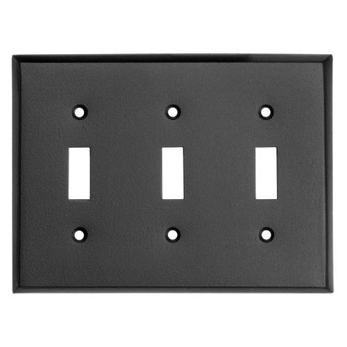 Ageless Iron Triple Toggle Switchplate