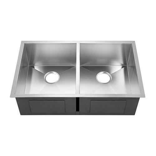Barclay Lana 37 Inch Double Stainless Undermount Kitchen Sink