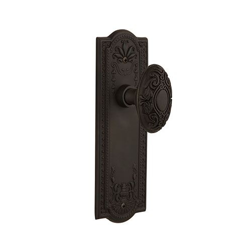 Nostalgic Warehouse Meadows Plate Door Set with Victorian Knobs