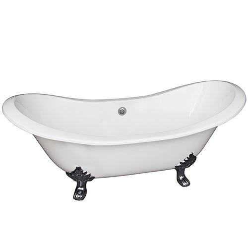 Barclay Marshall Cast Iron Double Slipper Clawfoot Bath Tub