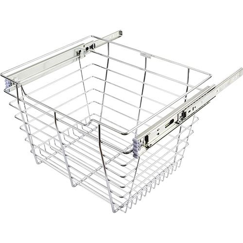 Hardware Resources Pullout Basket For 30 Inch Closet - 14 Inch Depth