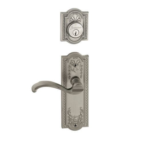 Grandeur Parthenon Single Dummy Interior Door Set with Portofino Lever