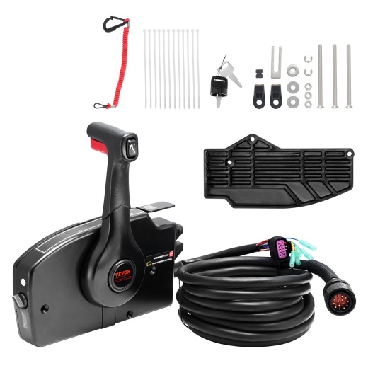 Vevor Boat Throttle Control - 881170A13 Side-Mounted Outboard Remote Control Box