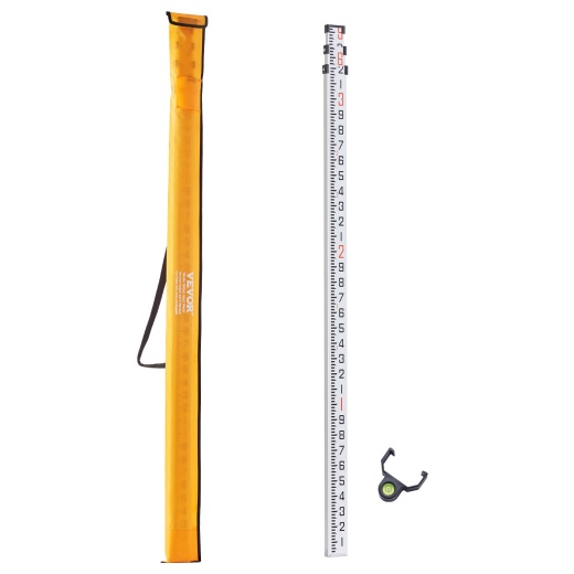 Vevor Aluminum Grade Rod - 9-Feet Telescopic Measuring Rod for Houses, Walls, Floors