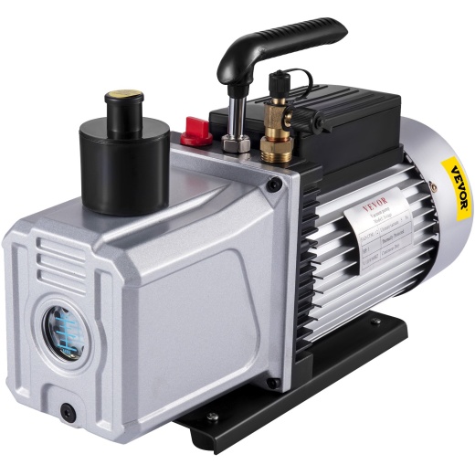 Vevor 12Cfm 1 Hp Single Stage Air Conditioning Vacuum Pump
