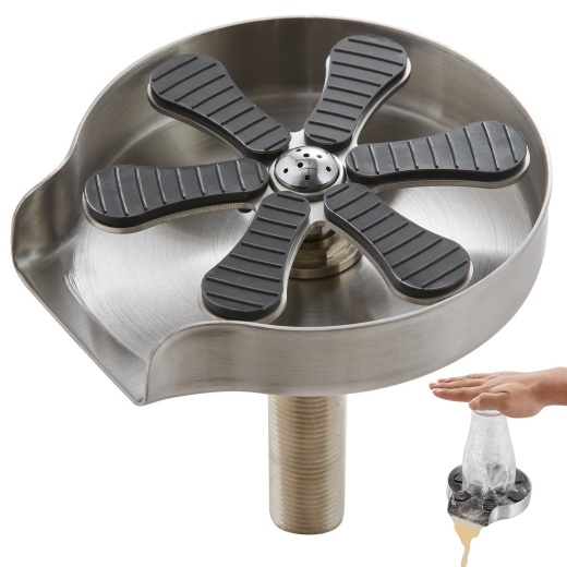 Vevor Glass Rinser - 10 Powerful Spraying Jets 360° Rotating Cup for Sink