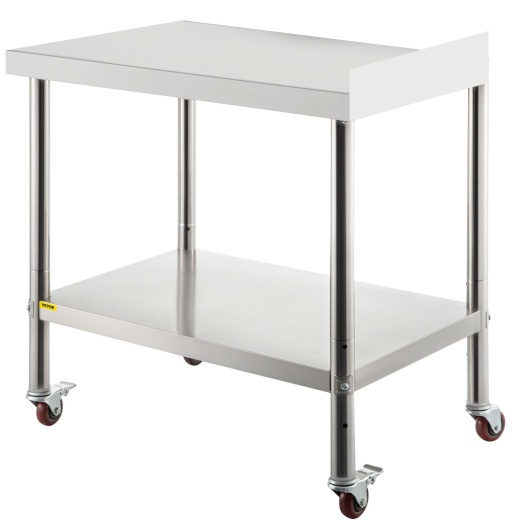 Vevor Stainless Steel Prep Table - Heavy Duty Kitchen Workstation