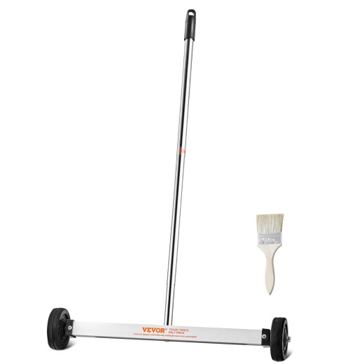 Vevor Magnetic Sweeper With Wheels 17-Inch Mini 10 Lbs Capacity Adjustable Handle