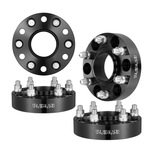 Vevor 1.5" 6"X5" Wheel Spacers Wheel Adapters - 4 Pieces Black