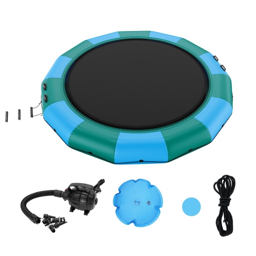 Vevor Inflatable Water Bouncer - 15Ft Recreational Water Trampoline