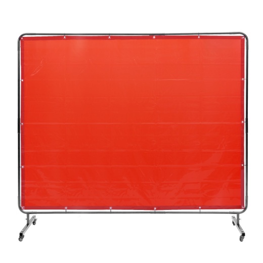 Vevor Welding Screen with Frame - 6' x 8' Flame-Resistant Vinyl Welding Protection Screen