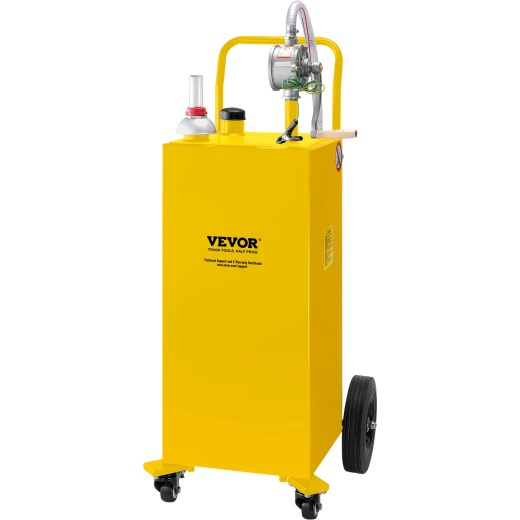 Vevor 30 Gallon Fuel Caddy – Gas Storage Tank & Manual Transfer Pump