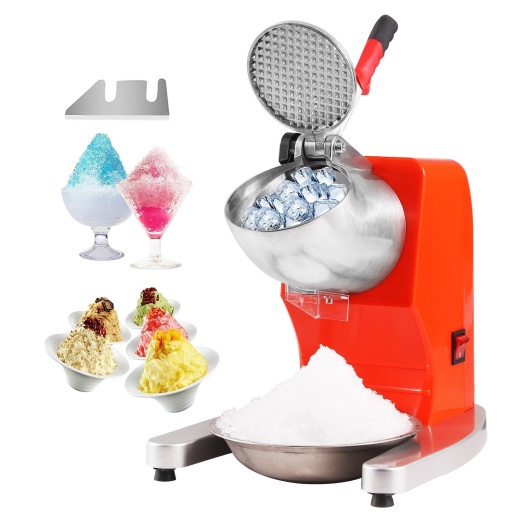 Vevor Ice Crushers Machine - Electric Snow Cone Maker with 4 Blades