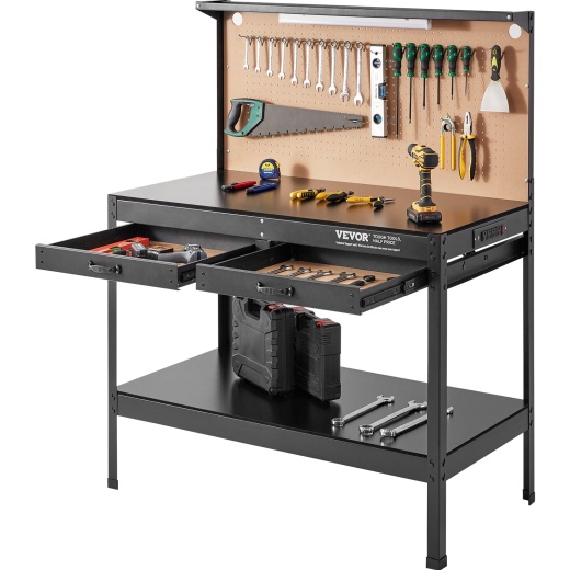 Vevor Workbench A3 Steel Work Bench For Garage