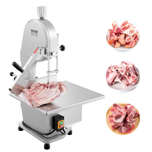 Vevor 1800W Commercial Electric Meat Bandsaw Stainless Steel Bone Sawing Machine
