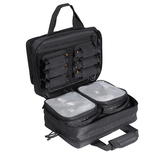 Vevor Tactical Pistol Backpack With 2 Pistol Cases, Gun Range Backpack With 6X Magazine Slots For Shooting And Hunting