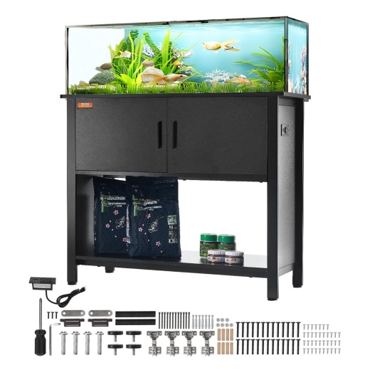 Vevor 40 Gallon Aquarium Stand with Storage Cabinet and Power Panel