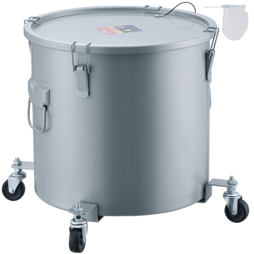 Vevor Fryer Grease Bucket - 16 Gal Oil Disposal Caddy