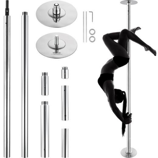 Vevor Professional Dancing Pole - 45mm Heavy-Duty Stainless Steel Fitness Pole