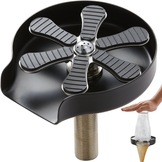 Vevor Glass Rinser - 360° Rotating Cup Rinser with 10 Powerful Spraying Jets