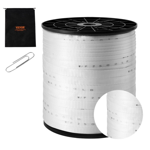 Vevor Polyester Pull Tape, 3/4" x 1053' Mule Tape Flat Rope