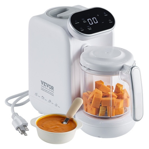 Vevor Baby Food Maker - 430W Baby Food Processor with 750ml Tritan Bowl